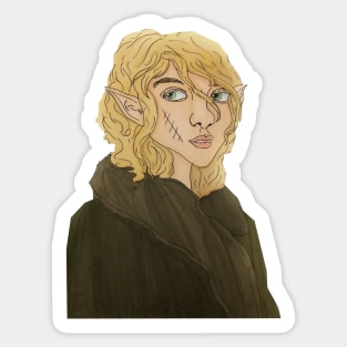 Elf Mage Dragon Age Character Grey Warden Sticker